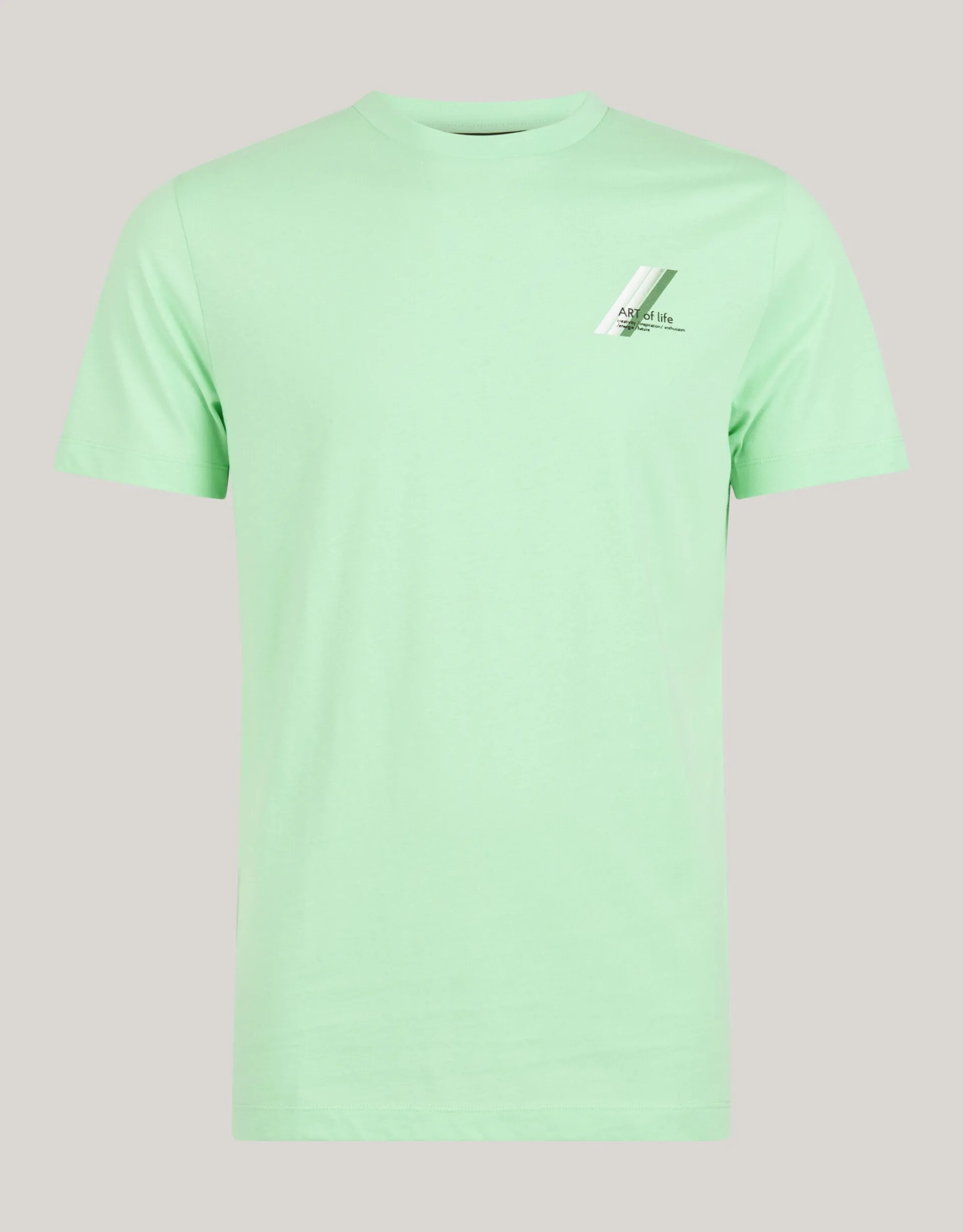 Shoeby Art T-shirt Lichtgroen<Heren T-Shirts En Polo's
