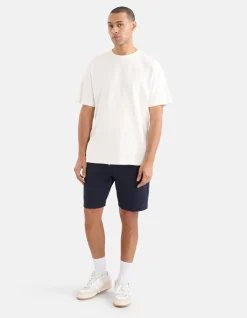 Shoeby Artwork Embroidery T-shirt Gebroken Wit<Heren T-Shirts En Polo's