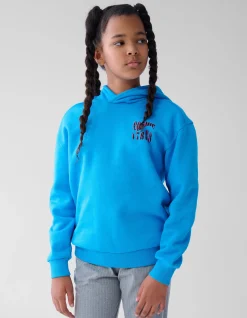 Shoeby Artwork Hoodie Blauw< Sweaters En Hoodies