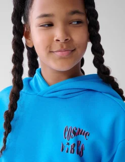 Shoeby Artwork Hoodie Blauw< Sweaters En Hoodies