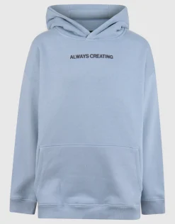 Shoeby Artwork Hoodie blauw< Gebreide Truien|Hoodies