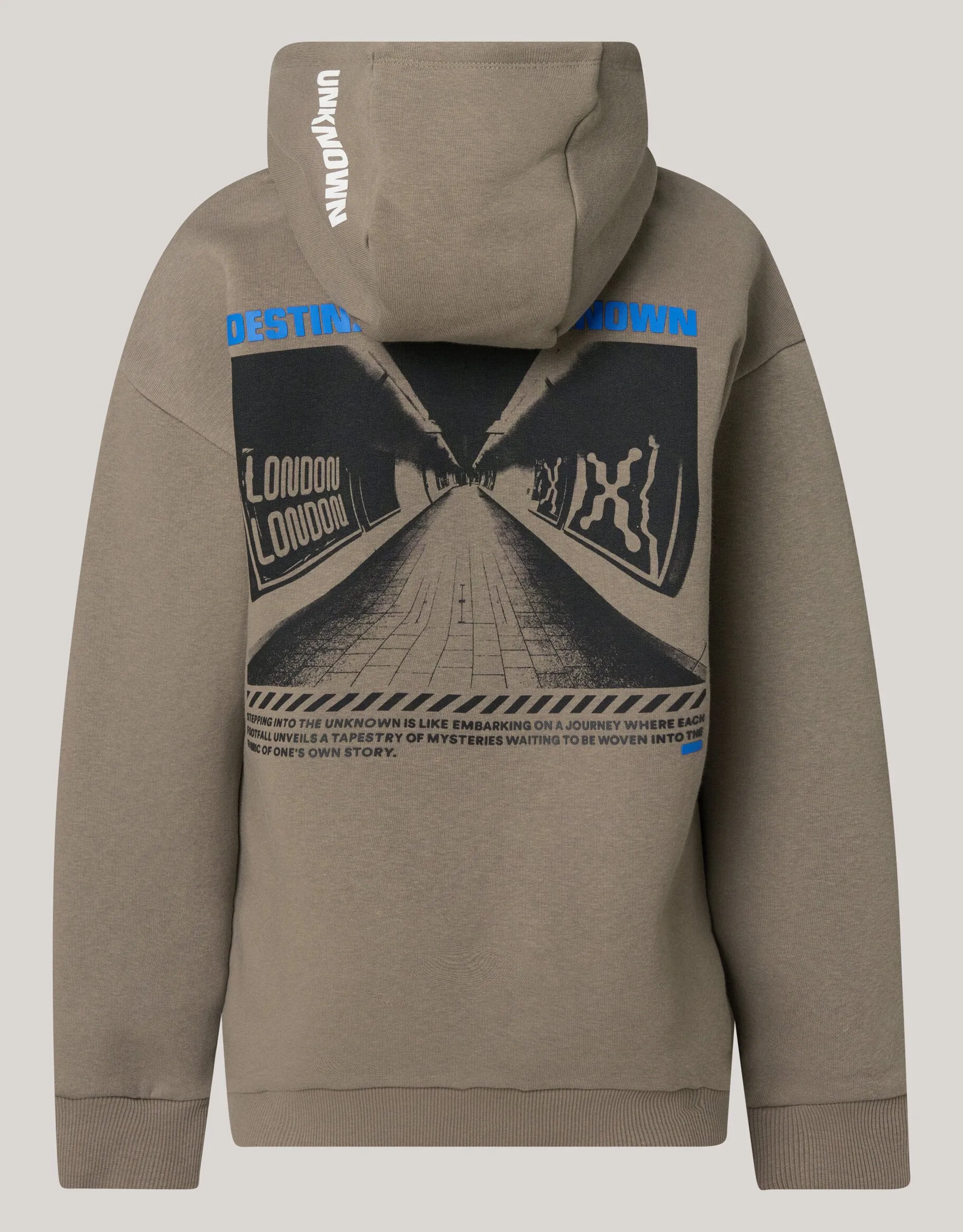 Shoeby Artwork Hoodie Bruin< Gebreide Truien|Hoodies