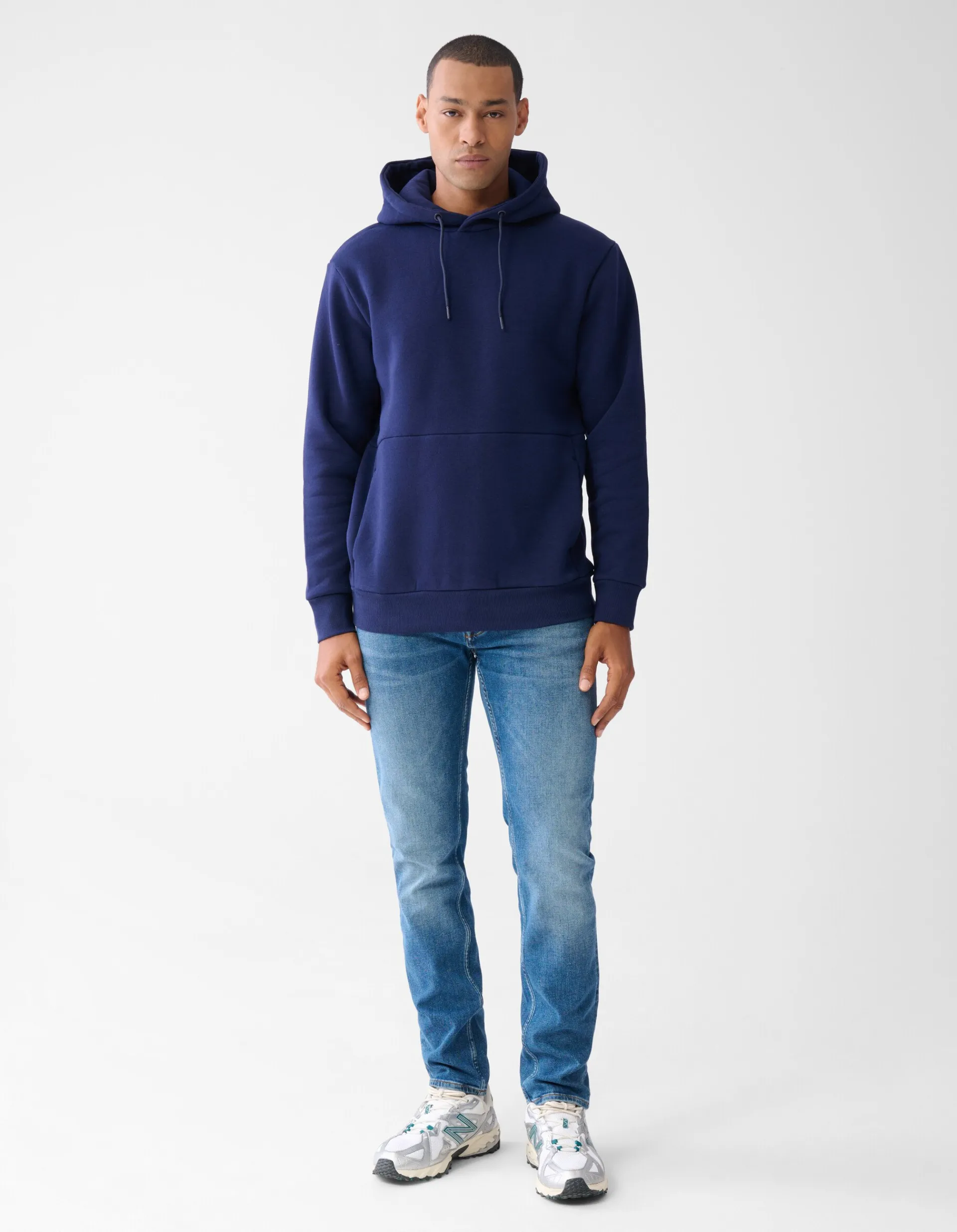 Shoeby Artwork Hoodie Donkerblauw<Heren Truien En Sweaters