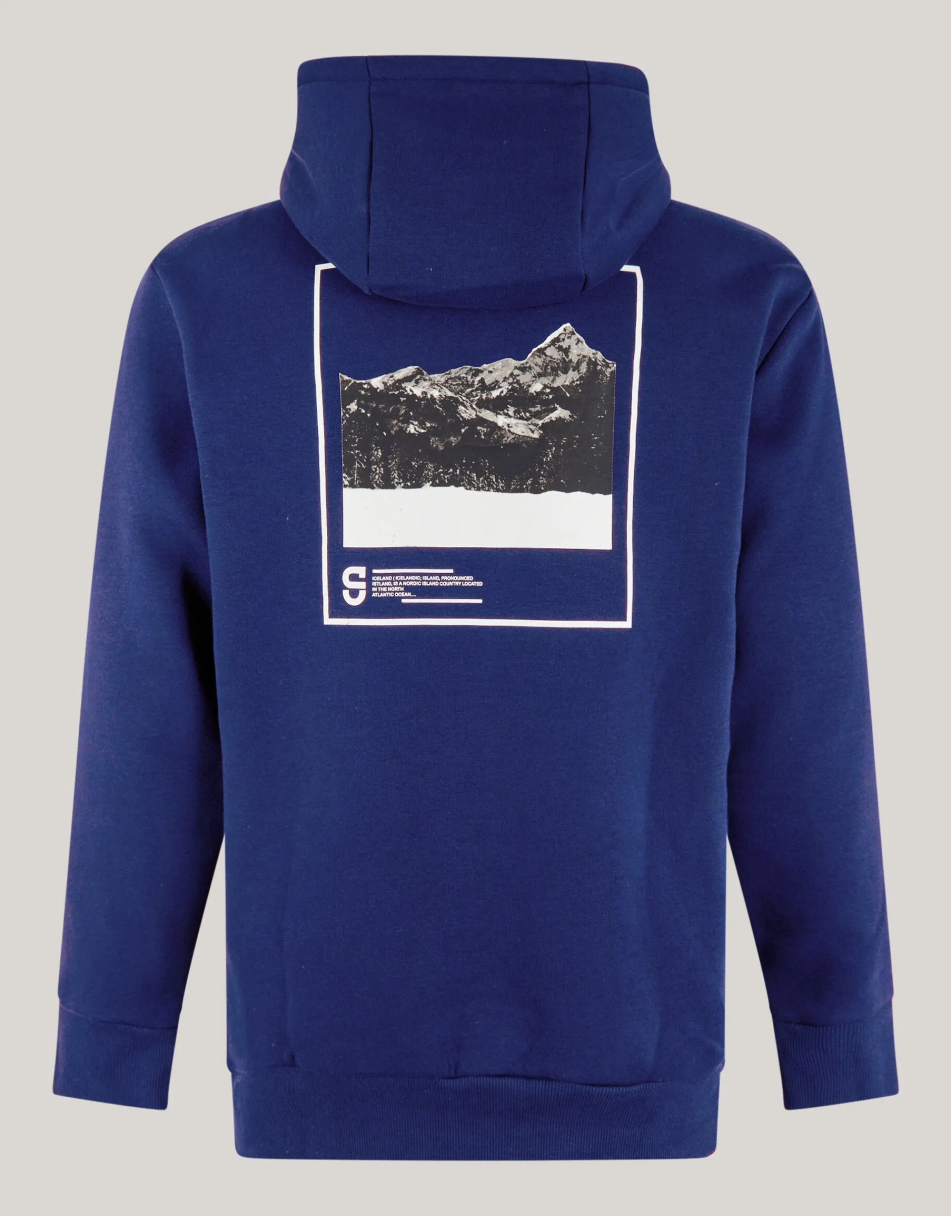 Shoeby Artwork Hoodie Donkerblauw<Heren Truien En Sweaters