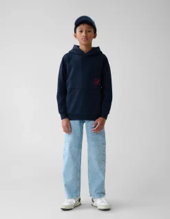 Shoeby Artwork Hoodie Donkerblauw< Hoodies|Sweaters