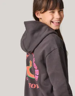 Shoeby Artwork Hoodie Donkergrijs< Sweaters En Hoodies