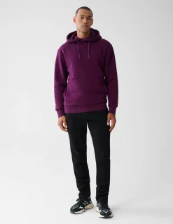 Shoeby Artwork Hoodie Donkerrood<Heren Truien En Sweaters