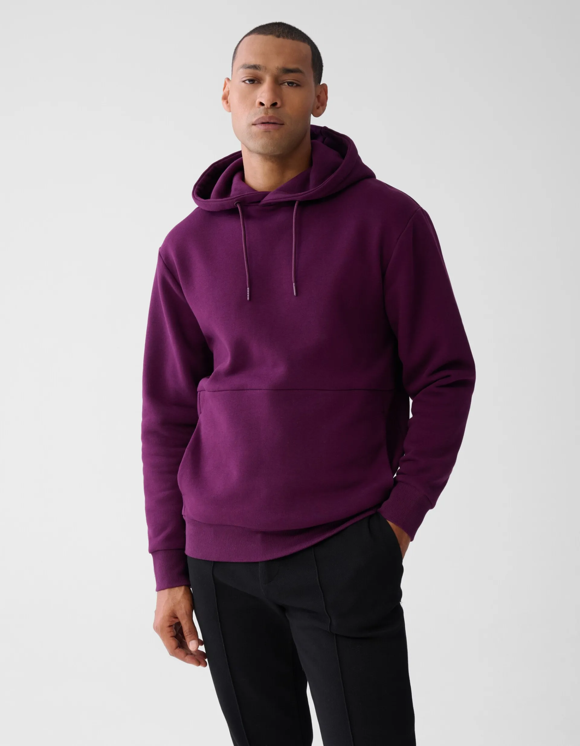 Shoeby Artwork Hoodie Donkerrood<Heren Truien En Sweaters