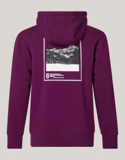 Shoeby Artwork Hoodie Donkerrood<Heren Truien En Sweaters
