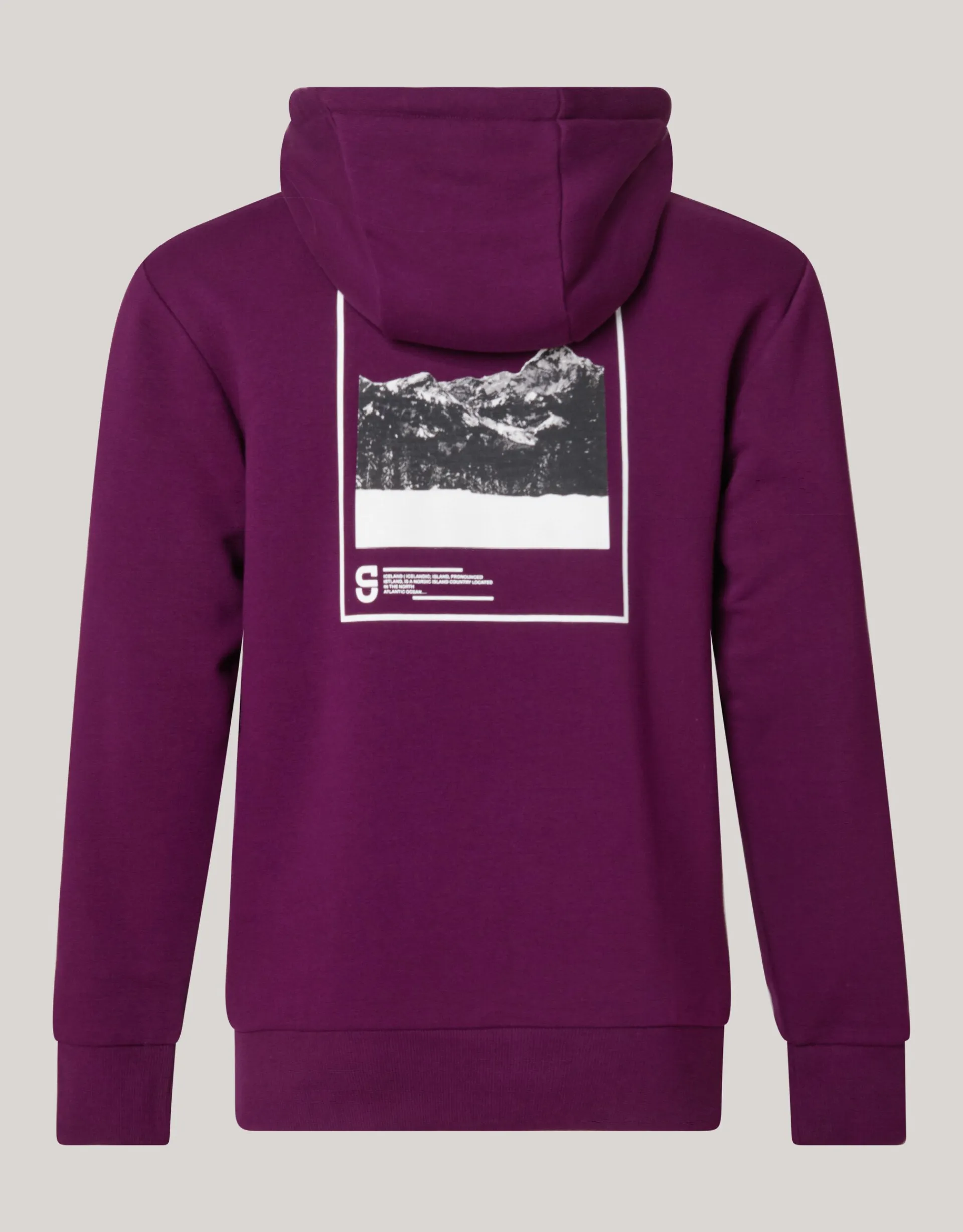 Shoeby Artwork Hoodie Donkerrood<Heren Truien En Sweaters