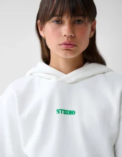 Shoeby Artwork Hoodie Gebroken Wit< Sweaters En Hoodies