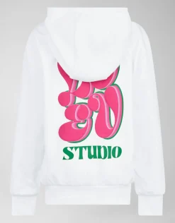Shoeby Artwork Hoodie Gebroken Wit< Sweaters En Hoodies