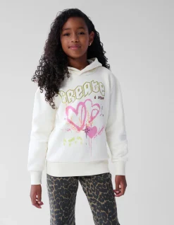 Shoeby Artwork Hoodie Gebroken Wit< Sweaters En Hoodies