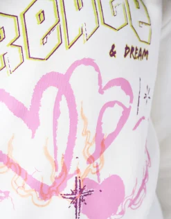 Shoeby Artwork Hoodie Gebroken Wit< Sweaters En Hoodies