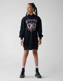 Shoeby Artwork Hoodie Jurk Zwart< Jurken
