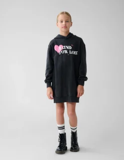 Shoeby Artwork Hoodie Jurk Zwart< Jurken