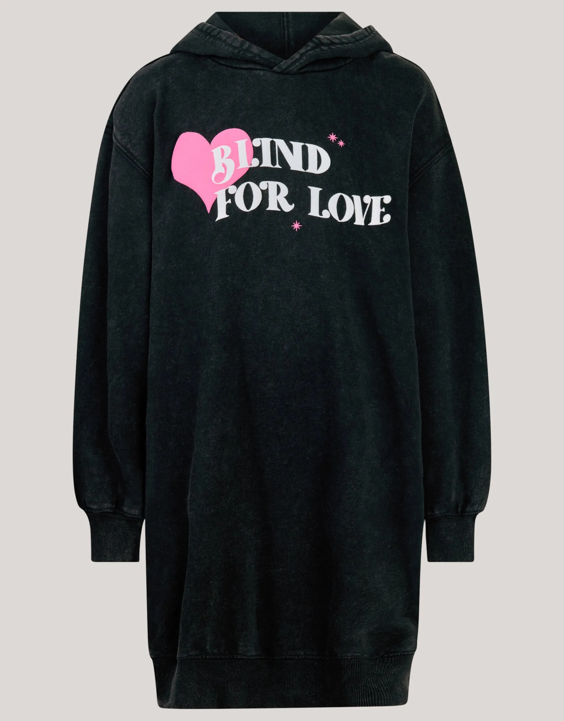 Shoeby Artwork Hoodie Jurk Zwart< Jurken