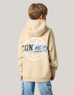 Shoeby Artwork Hoodie Zand< Gebreide Truien|Hoodies