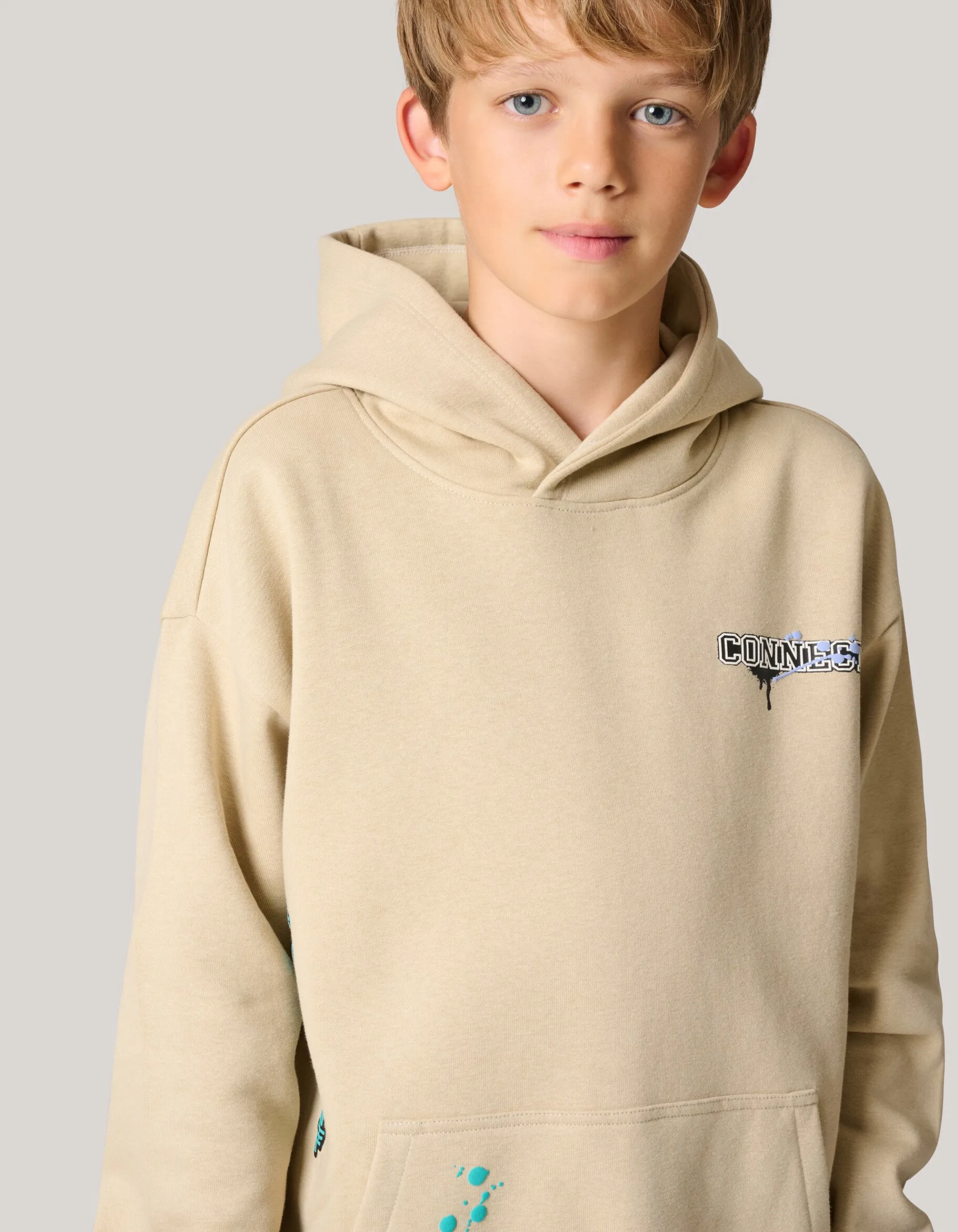 Shoeby Artwork Hoodie Zand< Gebreide Truien|Hoodies