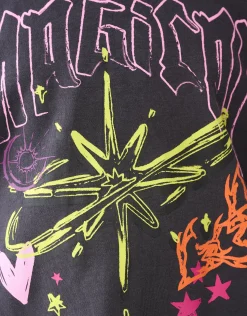 Shoeby Artwork Longsleeve Donkergrijs< T-Shirts