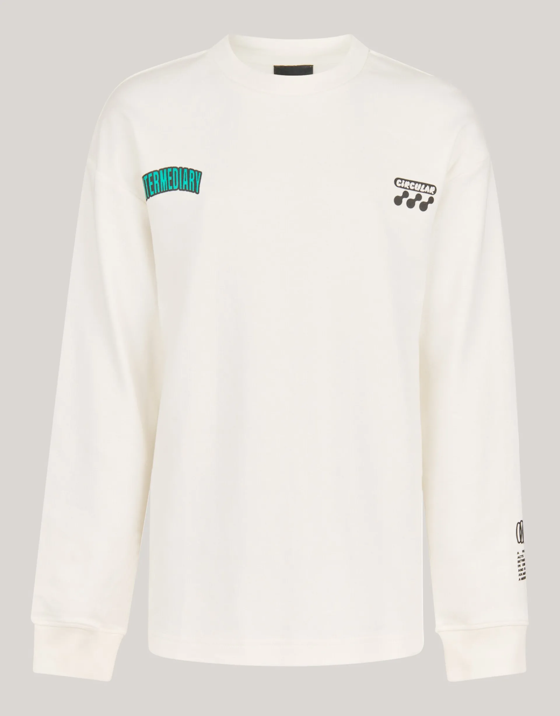 Shoeby Artwork Longsleeve Gebroken Wit< T-Shirts