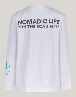 Shoeby Artwork Longsleeve T-shirt Wit< T-Shirts