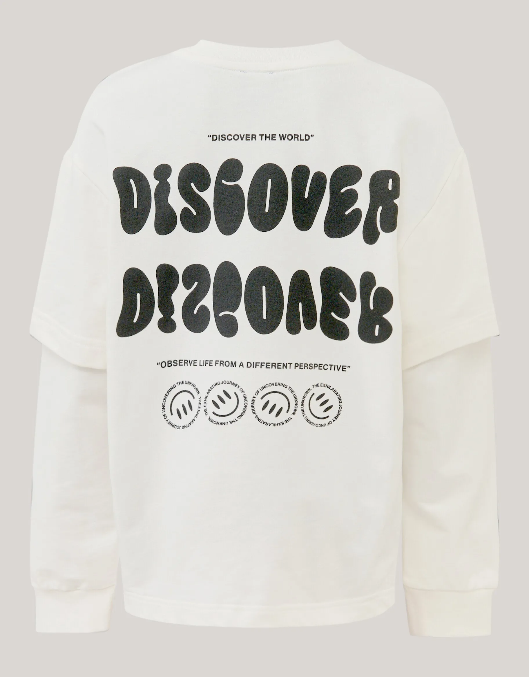 Shoeby Artwork Longsleeve T-shirt Gebroken Wit< T-Shirts
