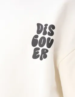 Shoeby Artwork Longsleeve T-shirt Gebroken Wit< T-Shirts