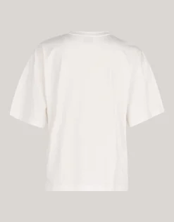 Shoeby Artwork Strass T-shirt Wit<DAMES T-Shirts