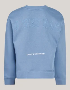 Shoeby Artwork Sweater Blauw< Sweaters|Gebreide Truien