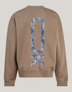 Shoeby Artwork Sweater Bruin< Gebreide Truien|Sweaters