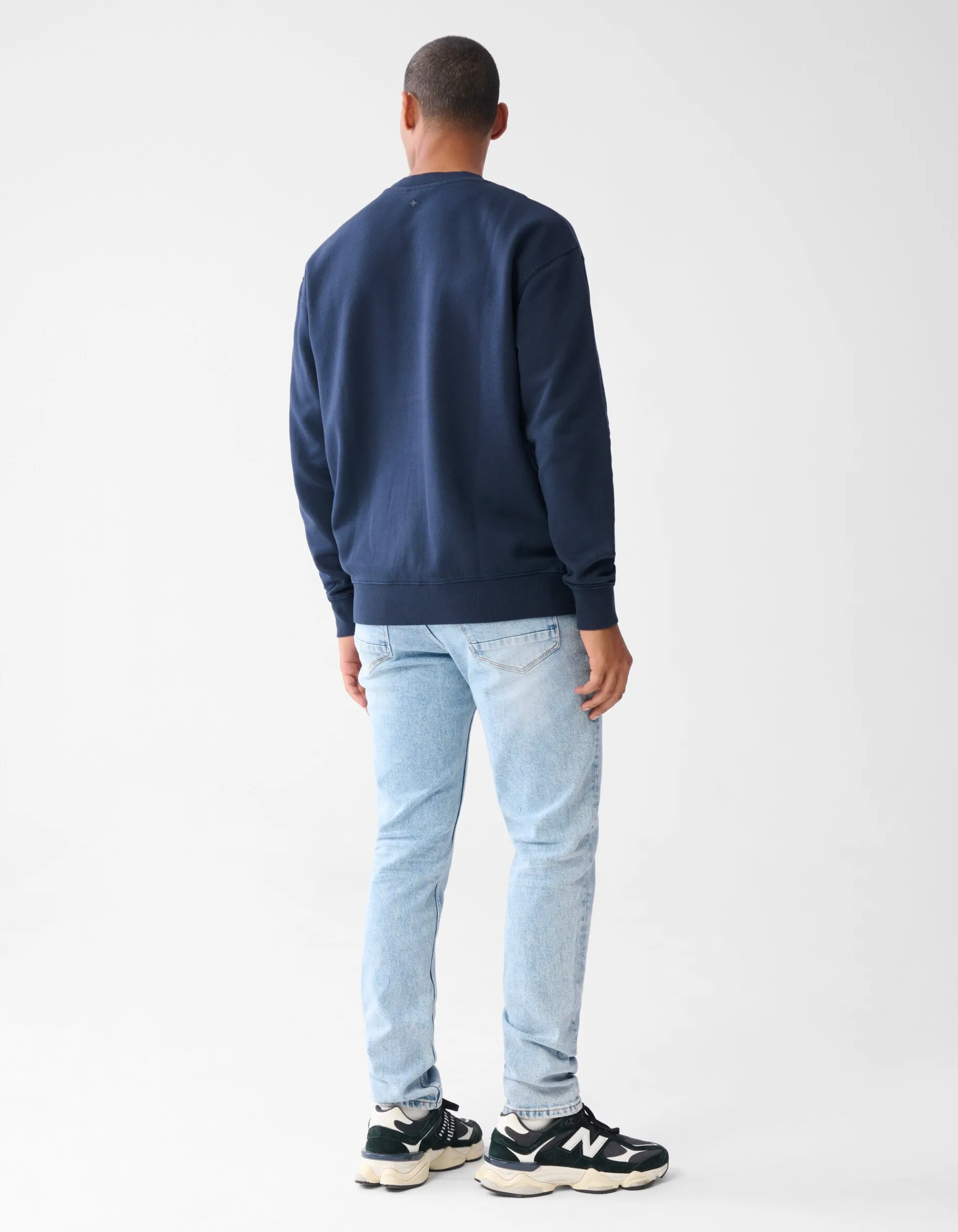 Shoeby Artwork Sweater Donkerblauw<Heren Truien En Sweaters