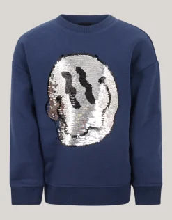 Shoeby Artwork Sweater Donkerblauw< Gebreide Truien|Sweaters