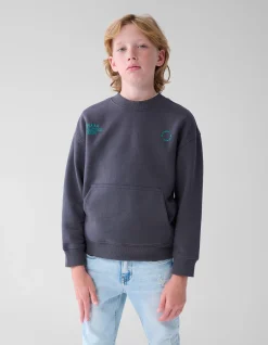 Shoeby Artwork Sweater Donkergrijs< Gebreide Truien|Sweaters