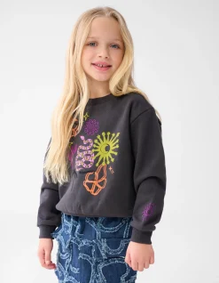Shoeby Artwork Sweater Donkergrijs< Sweaters En Hoodies