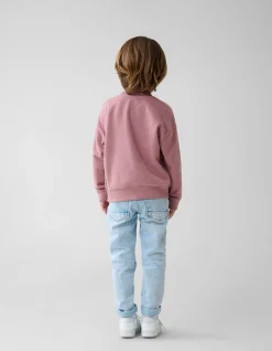 Shoeby Artwork Sweater Donkerroze< Gebreide Truien|Sweaters