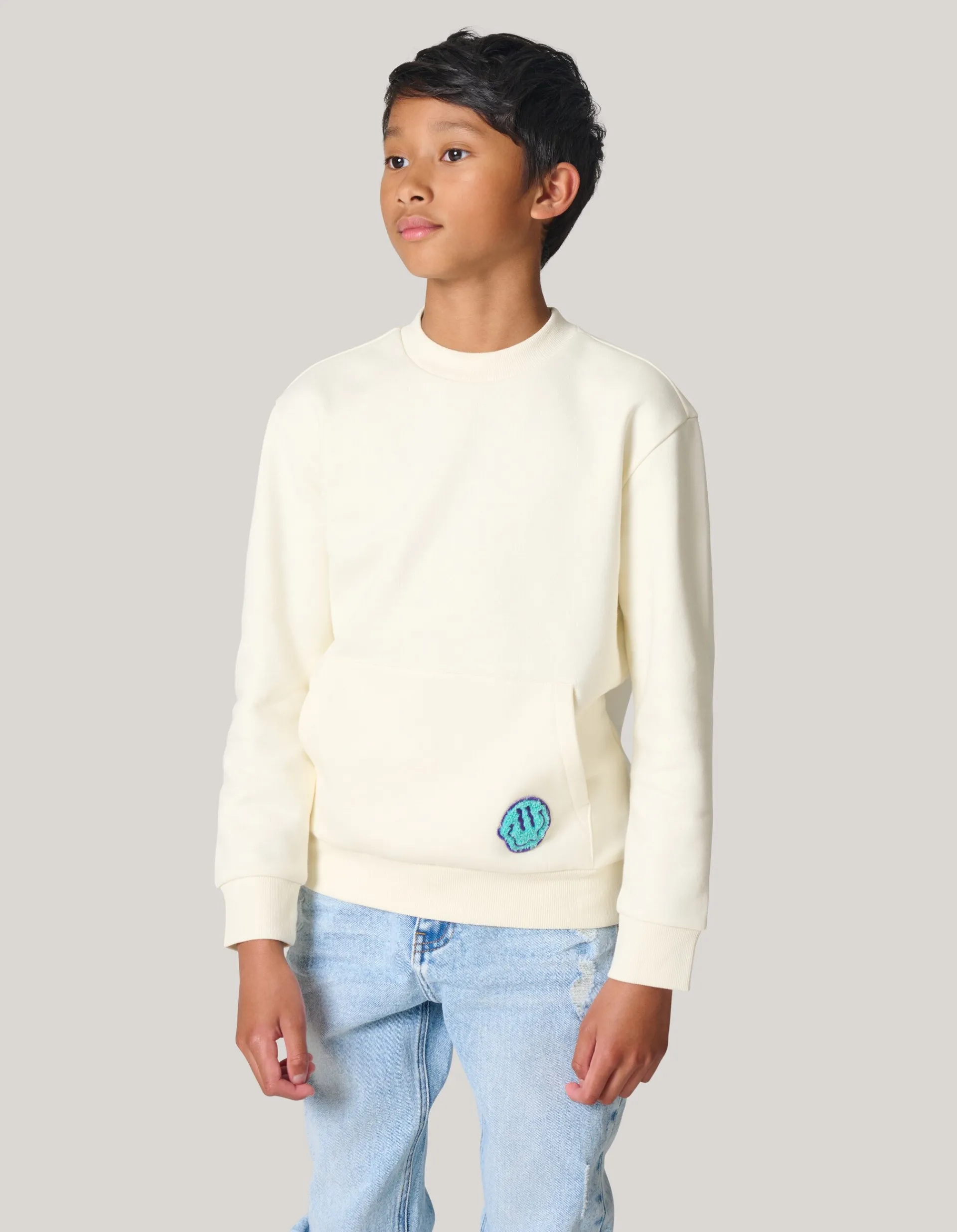 Shoeby Artwork Sweater Gebroken Wit< Gebreide Truien|Sweaters