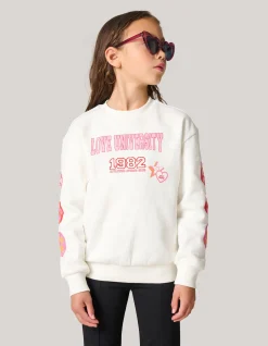 Shoeby Artwork Sweater Gebroken Wit< Sweaters En Hoodies