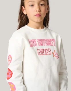 Shoeby Artwork Sweater Gebroken Wit< Sweaters En Hoodies