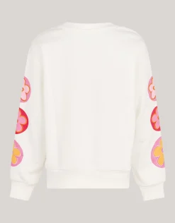 Shoeby Artwork Sweater Gebroken Wit< Sweaters En Hoodies