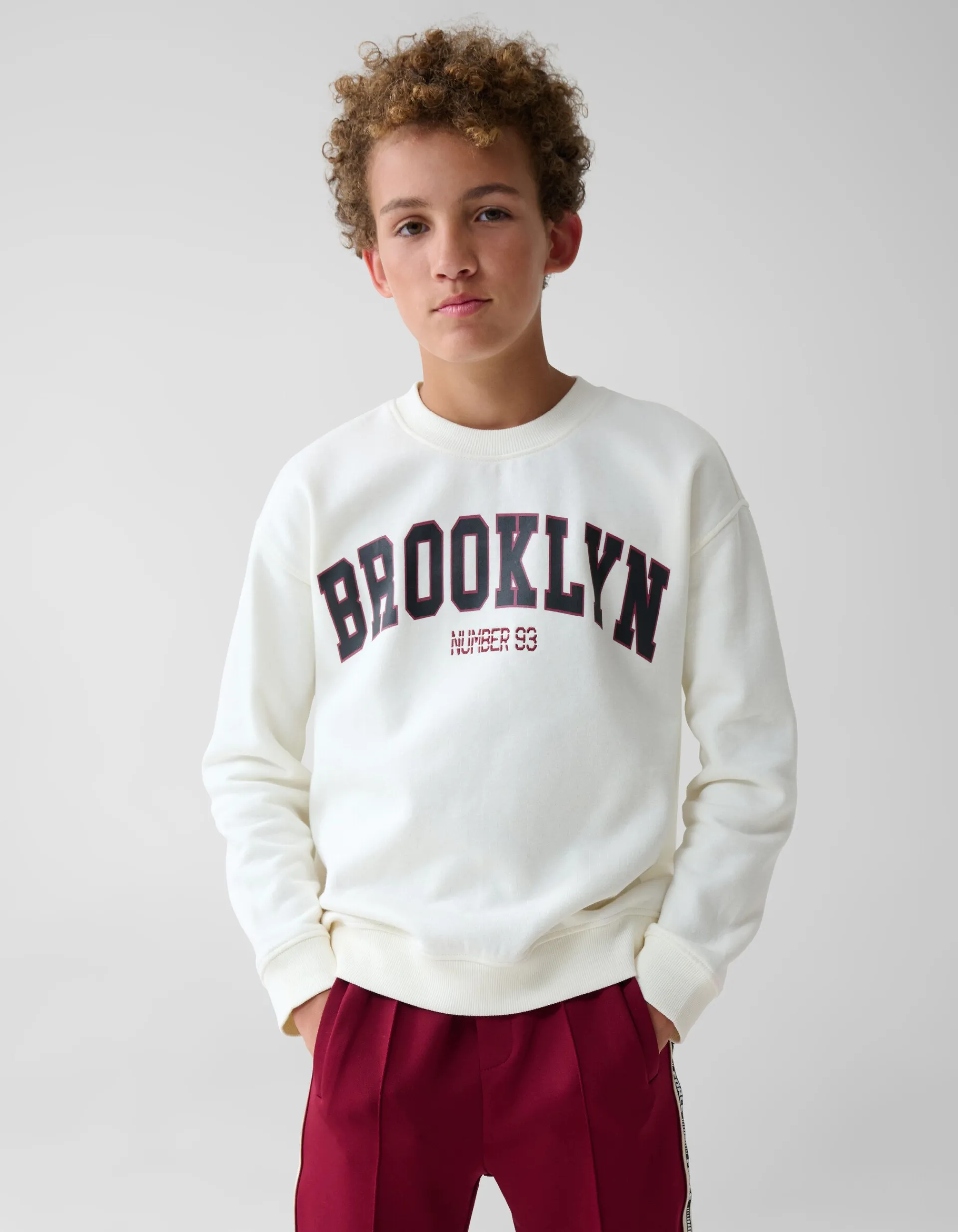 Shoeby Artwork Sweater Gebroken Wit< Gebreide Truien|Sweaters
