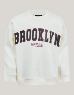 Shoeby Artwork Sweater Gebroken Wit< Gebreide Truien|Sweaters