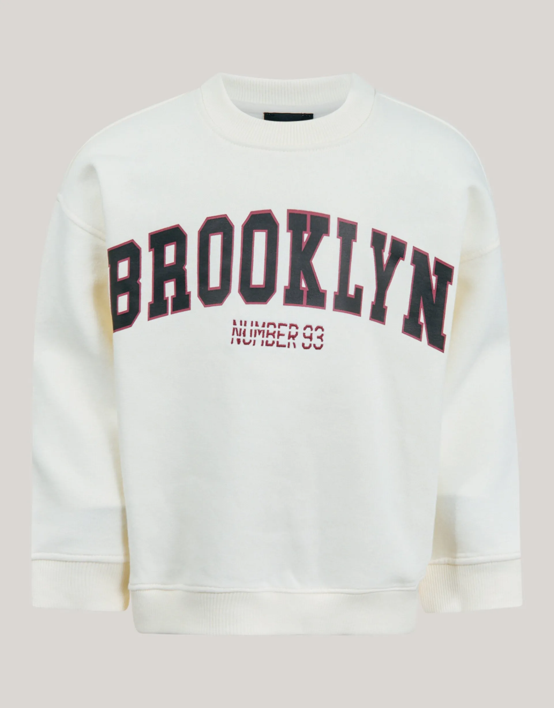 Shoeby Artwork Sweater Gebroken Wit< Gebreide Truien|Sweaters