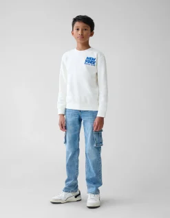 Shoeby Artwork Sweater Gebroken Wit< Gebreide Truien|Sweaters