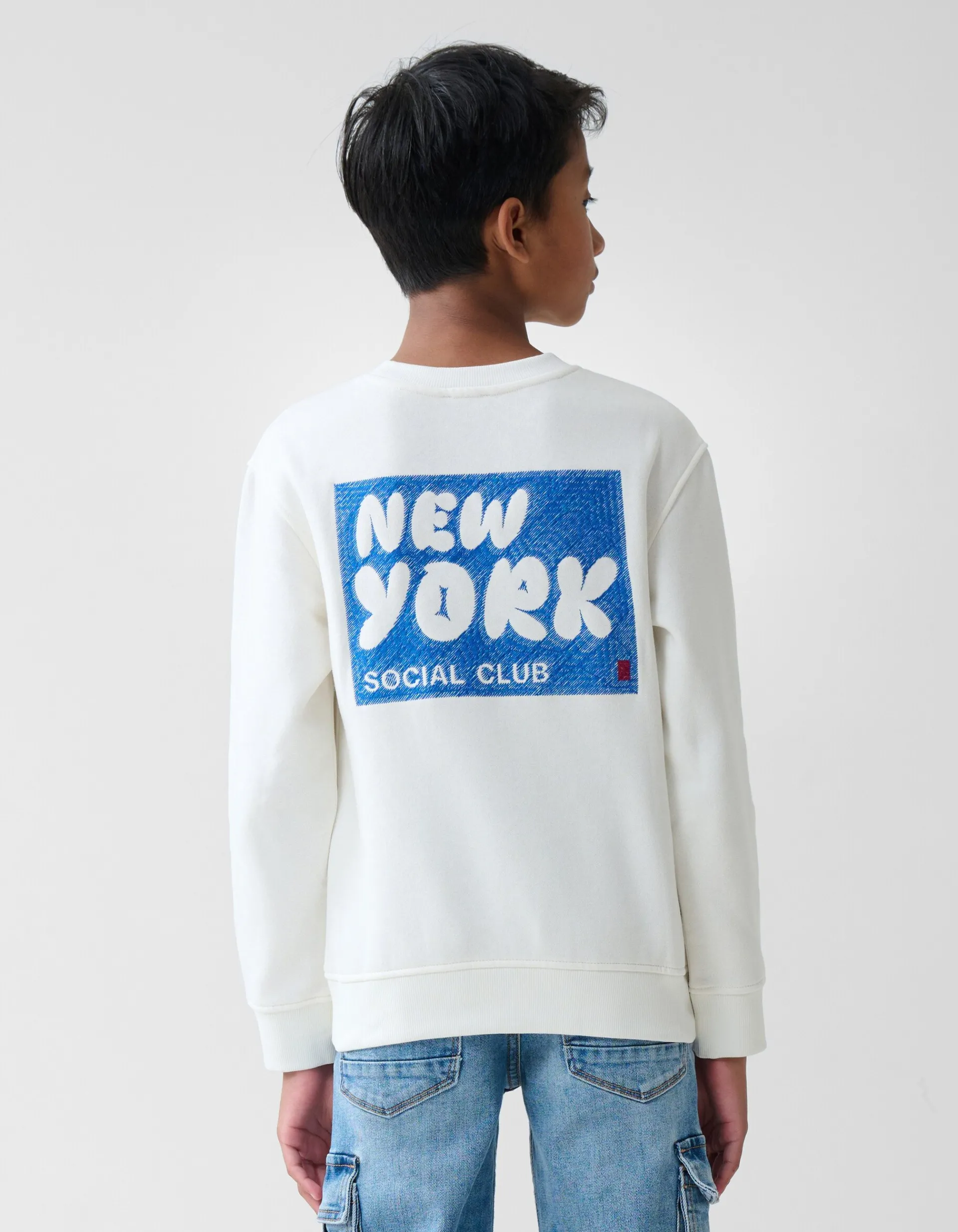 Shoeby Artwork Sweater Gebroken Wit< Gebreide Truien|Sweaters