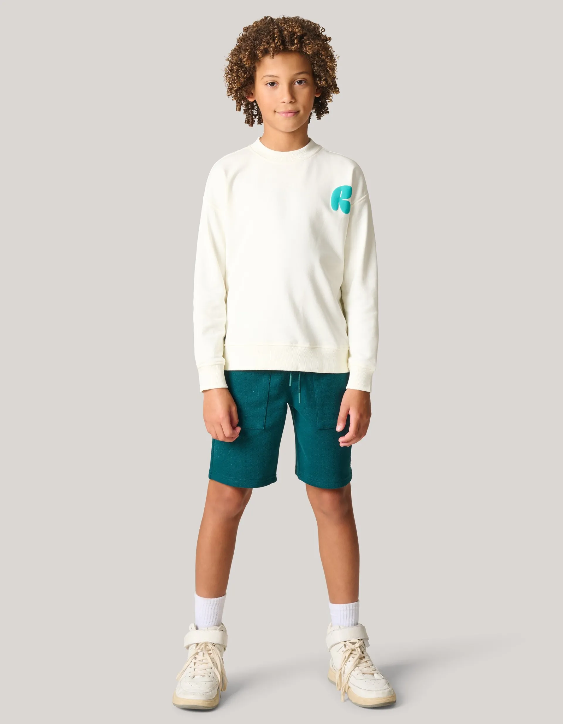 Shoeby Artwork Sweater Gebroken Wit< Gebreide Truien|Sweaters