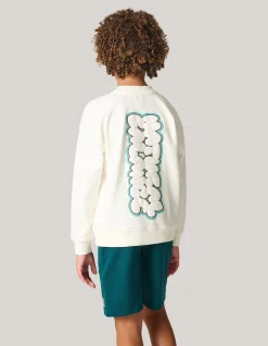 Shoeby Artwork Sweater Gebroken Wit< Gebreide Truien|Sweaters