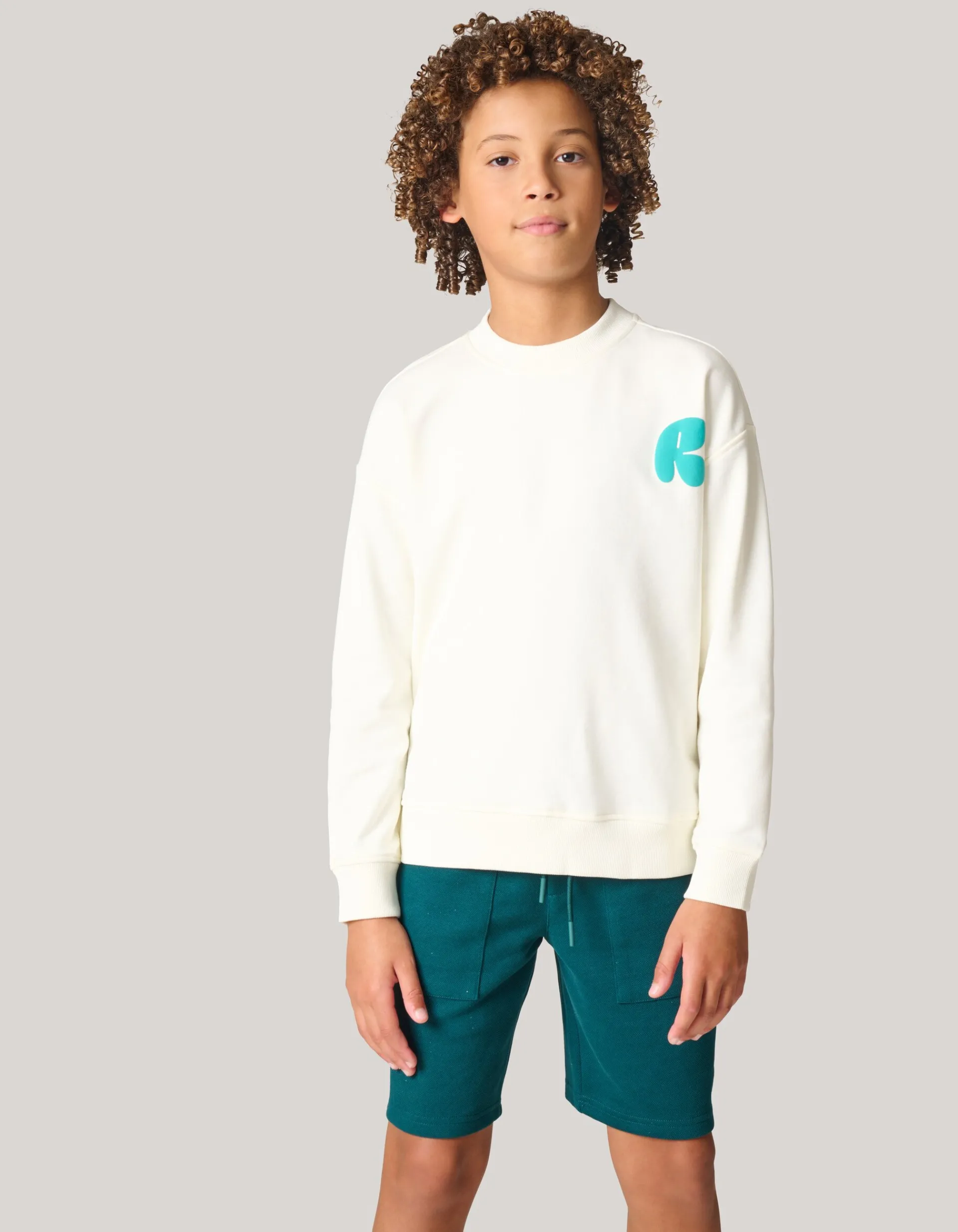 Shoeby Artwork Sweater Gebroken Wit< Gebreide Truien|Sweaters