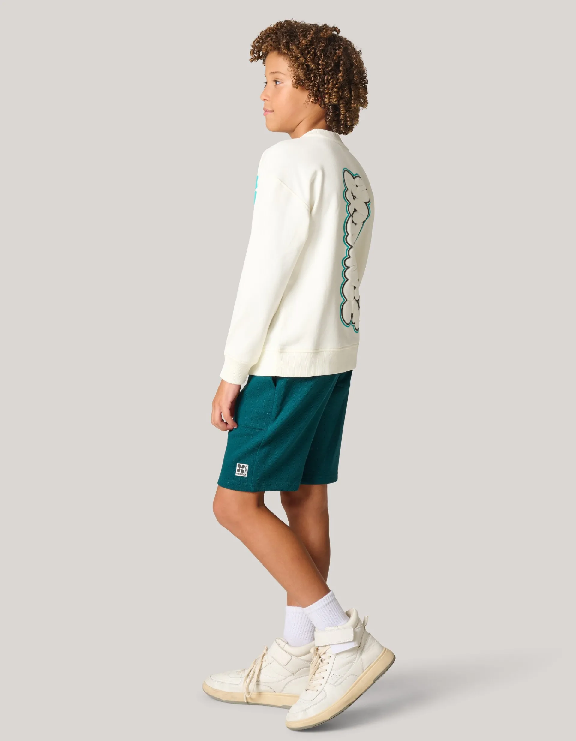 Shoeby Artwork Sweater Gebroken Wit< Gebreide Truien|Sweaters