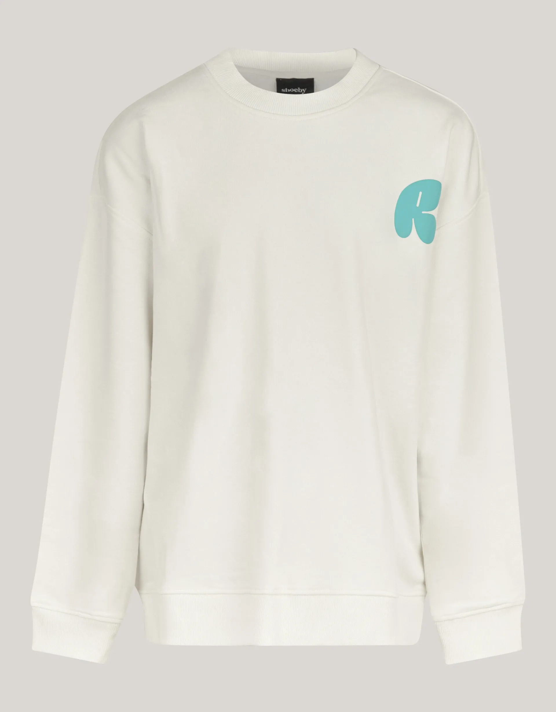 Shoeby Artwork Sweater Gebroken Wit< Gebreide Truien|Sweaters